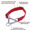 Love Dream Martingale Collars for Dogs, Leather Training Dog Collar, Stainless Steel Chain Anti-Escape No Pull Dog Collar for Medium Large Dogs (L(15.7"-20.9"), Red) - Image 6
