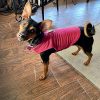 Gooby Fleece Vest Dog Sweater - Fuchsia, Large - Warm Pullover Fleece Dog Jacket with O-Ring Leash - Winter Small Dog Sweater Coat - Cold Weather Dog Clothes for Small Dogs Boy or Girl - Image 3