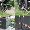 BV Heavy-Duty 15FT Security Cable Lock with Loops - 10mm (3/8 Inch) Cut-Resistant Braided Steel Cable - Versatile & Weatherproof - Bike Lock Cable, Security Chain for Padlock, Chain Lock, Wire Lock - Image 2