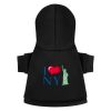 I Love New York City Dog Hoodies Cute Hooded Sweatshirt Pet Suit Clothes Coat with Hat M - Image 6