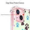 Ecute Dog Paw Case for iPhone 15 with Stand,Drop Protection Slim Phone Case Cover for iPhone 15 6.1in - Color Dog Paw - Image 3