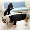 TOMOO Pet and Owner's Parent-Child Matching Hoodie,Black and White Couple Outfit Attire Pet Sweat Shirts Small Medium Large Dog's Clothes (Black XXL) - Image 2