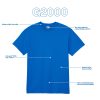 Gildan Adult Ultra Cotton T-Shirt, Style G2000, Multipack, Royal (2-Pack), Large - Image 4