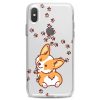 Cavka TPU Case Compatible with iPhone 15 14 13 12 11 Pro Max Plus Mini Xs Xr X 8+ 7 6 5 SE Design Corgi Kawaii Cute Funny Animals Teen Print Dog Puppy Wink Flexible Silicone Slim fit Clear Cute Paws - Image 4