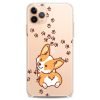 Cavka TPU Case Compatible with iPhone 15 14 13 12 11 Pro Max Plus Mini Xs Xr X 8+ 7 6 5 SE Design Corgi Kawaii Cute Funny Animals Teen Print Dog Puppy Wink Flexible Silicone Slim fit Clear Cute Paws - Image 6