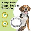 Stainless Steel Silver Gold Dog Collars with Safety Buckle Lock,18K Cuban Link Chain Training Collar,15MM Strong Dog Necklace Heavy Duty Chew Proof for Small Medium Large Dog - Image 2