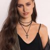FindChic Black Chain Necklace for Men Thick Cuban Link Men's Curb Chain Necklace Rapper Hippie Chains 7MM 20'' - Image 3