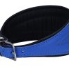 Dogs My Love Real Leather Extra Wide Padded Tapered Dog Collar (16.25"-18.75" Neck; 3" Wide, Blue) - Image 5