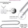 XOYOYZU Personalized Jersey Number Layered Necklaces for Boy Stainless Steel Athletes Sports Number Chain for Men Baseball Basketball Football Gifts Silver 5 - Image 7
