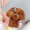 Losin Compatible with iPhone 15 Pro Max Case Cute Plush Furry Dog Phone Case for Women Girls Girly 3D Cartoon Kawaii Case Soft TPU Shockproof Protective Cover, Brown - Image 5