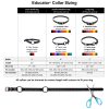 Educator Extra Small Dog Mini Double Bungee Dog Collar, Biothane, Waterproof, Odorproof, Metal Buckle and D Ring with Two Comfort Loops, Adjustable for Custom Fit, 3/4-Inch, Black - Image 2
