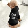 Thug Life Dog Sweatshirt Warm Pet Hoodies Sweater For Cat Dog S - Image 3