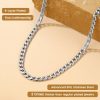 Suplight 4mm Cuban Curb Chain For Men Silver Stainless Steel 18" Inches Solid Miami Cuban Link Chain Choker Necklace - Image 5