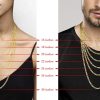 Miabella Solid 18K Gold Over Sterling Silver Italian 5mm Diamond-Cut Figaro Link Chain Necklace for Women Men, 925 Made in Italy (18 Inches (Small)) - Image 2