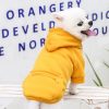 PETCARE Dog Hoodie Yellow Winter Warm Dog Sweater Soft Fleece Hooded Sweatshirts with Pocket Puppy Sweaters Small Dog Clothes Chihuahua Yorkies French Bulldog Outfits Dog Cold Weather Clothes Coats - Image 4