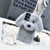 Losin Dog Case Compatible with Galaxy S23 Ultra Cute 3D Plush Fluffy Dog Case Cartoon Case Fashion Luxury Fur Hair Fuzzy Wool Face Soft Back Cover Shockproof Protective for Women and Girls Girly Gray - Image 4