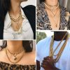 Suplight Gold Cuban Link Chain for Men, Thick Mens Chain, Stainless Steel 18k Gold Plated Chain, 3MM Curb Link Chain, 14 inch Choker Chain Men - Image 7