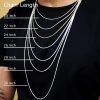 Sterling Silver Diamond-Cut Rope Chain 1.5mm Solid 925 Italy New Necklace 16" - Image 2