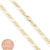 Miabella Solid 18K Gold Over Sterling Silver Italian 5mm Diamond-Cut Figaro Link Chain Necklace for Women Men, 925 Made in Italy (18 Inches (Small)) - Image 6