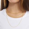 Amazon Essentials 14K Gold Plated Fine Curb Chain 24", Yellow Gold - Image 3