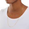 Amazon Essentials 14K Gold Plated Fine Curb Chain 24", Yellow Gold - Image 5