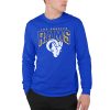 Junk Food Clothing x NFL - Los Angeles Rams - Bold Logo - Unisex Adult Long Sleeve T-Shirt for Men and Women - Size Small