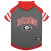 Pets First NCAA Georgia Bulldogs Hoodie for Dogs & Cats, Small. | Collegiate Licensed Dog Hoody Tee Shirt | Sports Hoody T-Shirt for Pets | College Sporty Dog Hoodie Shirt
