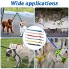 CHGCRAFT 6Pcs 6 Colors Prong Collar Backup Adjustable Dog Collar Clip for Dog Harness Collar Backup Clip for Dog Puppy Pet Harness - Image 2
