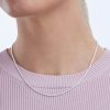 Amazon Essentials Sterling Silver Diamond Cut Rope Chain Necklace, 16" (previously Amazon Collection) - Image 4