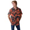 FOCO Chicago Bears NFL Mens Hawaiian Button Up Shirt - M - Image 4