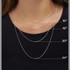 Amazon Essentials Sterling Silver Plated Figaro Chain 24", Sterling Silver - Image 2