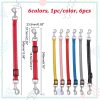 CHGCRAFT 6Pcs 6 Colors Prong Collar Backup Adjustable Dog Collar Clip for Dog Harness Collar Backup Clip for Dog Puppy Pet Harness - Image 5