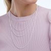 Amazon Essentials Sterling Silver Diamond Cut Rope Chain Necklace, 16" (previously Amazon Collection) - Image 3