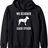 We Rescued Each Other Adopt Pitbull Dog Vintage Gift Zip Hoodie