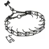 Black Metal Dog Prong Collar Removable Pet Spike Necklace with Comfort Rubber Tip Adjustable Stainless Steel Dogs Link Chain - AliExpress 15 - Image 3