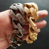 Bully Collar Pitbull Design Dog Pet Gold Chain Personalized Collar Leash Bulldog Stainless Steel 32mm Necklace Pet Product - AliExpress 15 - Image 2