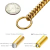 Dog Chain Collar Black Gold 10MM Cuban Link Dog Collar Stainless Steel Metal Slip Chain Collar for Dogs Heavy Duty & Chew Proof - AliExpress 15 - Image 5