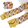 Dog Chain Collars 32MM Strong Choker collars Stainless Steel Metal Pitbull Gold Pet Necklace For Large Dogs - AliExpress 15 - Image 2