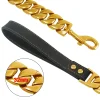 Dog Leash Pet Collar Lead Stainless Steel Super Strong Gold Collar Chain Customized 32mm Bulldog Pitbull Large Dog Collar Leash - AliExpress 15 - Image 3