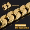 Dog Leash Pet Collar Lead Stainless Steel Super Strong Gold Collar Chain Customized 32mm Bulldog Pitbull Large Dog Collar Leash - AliExpress 15 - Image 4