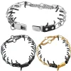 Dog Training Metal Prong Collar Removable Pet Link Chain Puppy Adjustable Stainless Steel Spike Necklace with Comfort Rubber Tip - AliExpress 15 - Image 3
