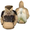 Funny Bulldog Pattern Hoodies Fashion Streetwear Long Sleeve Cute Animals 3D Printed Pullovers Trend Casual Oversized Sweatshirt - AliExpress 200000343 - Image 2