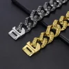 Large Dog Collar Leash Bully Dog Pet Chain 32mm Skull Customized Stainless Steel Gold Metal Heavy Pitbull Bulldog Collar Lead - Image 3