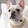 Luxury Dog Collar Gold Dog Stainless Metal Chain Choker For Pitbull Bulldog Teddy French Bulldog Metal Collar Pet Training Neckl - AliExpress 15 - Image 3