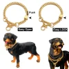 NIKPET Gold Color Dog Martingale Collar Metal Chain Choke with Design Secure Buckle, 18K Cuban Link 15MM Strong Chew Proof - AliExpress 15 - Image 4