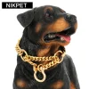 NIKPET Gold Color Dog Martingale Collar Metal Chain Choke with Design Secure Buckle, 18K Cuban Link 15MM Strong Chew Proof - AliExpress 15 - Image 6