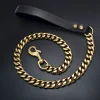 Stainless Steel Metal Gold Dog Accessories Chain Collar Leash Pet Training Collar For Medium Large Dogs Pitbull French Bulldog - AliExpress 15 - Image 4