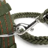 Strong Coarse Nylon Dog Leash Army Green Canvas Double Row Adjustable Dog Collar L/XL Medium Large Dog Pitbull Lead Set - AliExpress 15 - Image 5