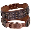 2inch Wide Luxury Genuine Leather Dog Collar Cool Spikes Dog Collars Durable Metal Rivet Collars for Pitbull German Shepherd - AliExpress 15 - Image 3