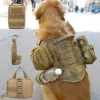 3Pcs Dog Tactical Bags Attaching on Harness Vest 2Pcs Pouch Molles and 1 Belt Bottle Holder Waist Military K9 Training Carrier - AliExpress 15